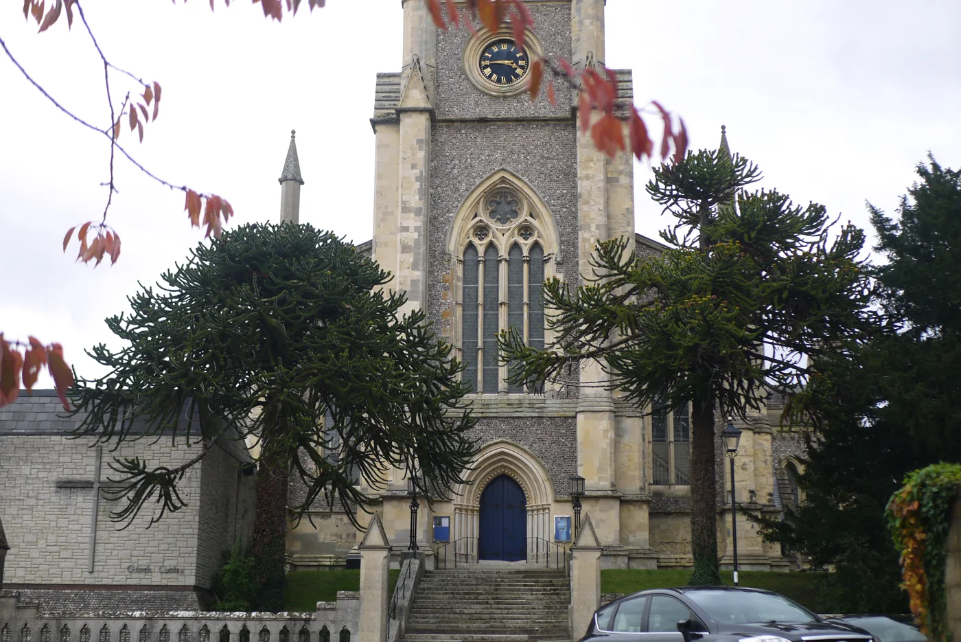 St Mary's Church, Andover, where the Remembrance Sunday parade ends